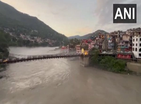 India News | Himachal Rains: Water Level in River Beas Increases Amid Heavy Rainfall in Mandi