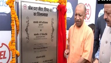 India News | Uttar Pradesh CM Yogi Adityanath Lays Foundation Stone of Data Centre in Ghaziabad