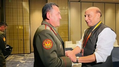 World News | China: Rajnath Singh Meets Tajikistan Defence Minister Emomali Sobirzoda on Sidelines of SCO Meeting