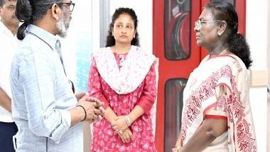 India News | Delhi: President Droupadi Murmu Visits Ailing Former Jharkhand CM Shibu Soren