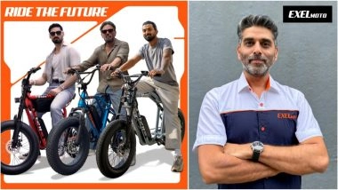 Business News | Celebrity Capital Meets EV Disruption: Suniel Shetty, KL Rahul, Ahan Shetty & Akshai Varde Join Forces to Launch Exelmoto