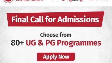 Business News | Final Admission Round Open: Somaiya Vidyavihar University Invites Applications for Career-Oriented UG and PG Programmes