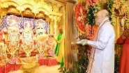 India News | Union Minister Amit Shah Offers Prayers at Ahmedabad's Jagannath Temple as Rath Yatra Commences