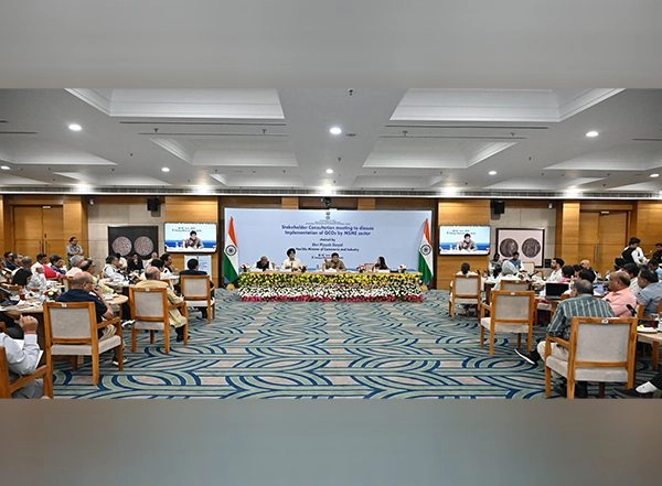 Business News | Union Minister Piyush Goyal Meets MSME Stakeholders for Implementation of Quality Control Orders