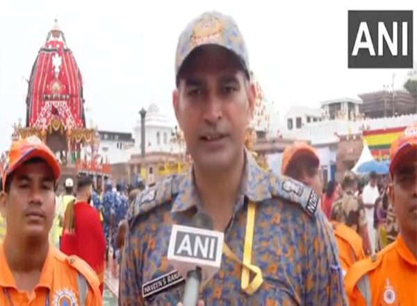India News | Odisha: NSG, NDRF Deployed as Lakhs of Devotees Gather in Puri for Jagannath Rath Yatra