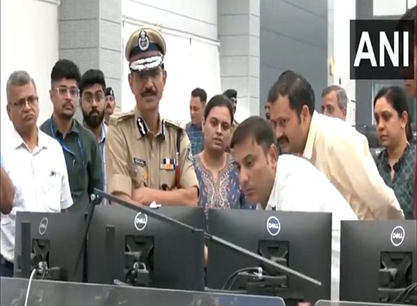 India News | Ahmedabad CP GS Malik Reviews Surveillance at Command Centre as the 148th Rath Yatra Begins