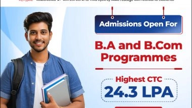 Business News | Symbiosis College of Arts and Commerce Announces Final Phase of UG & PG Admissions for Academic Year 2025-26