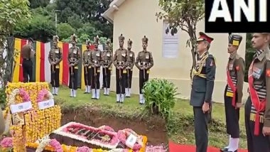 India News | Ooty: Madras Regimental Centre Pays Tribute to Field Marshal Sam Manekshaw on His Death Anniversary
