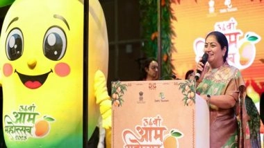 India News | Delhi CM Rekha Gupta Inaugurates 34th Mango Festival at Delhi's Tyagraj Stadium