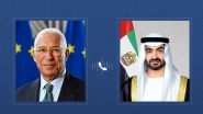 World News | UAE President, President of European Council Discuss UAE-EU Ties, Regional Developments