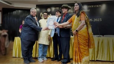 Business News | Dr. Vikas Singhal Honored with Bharat Shri Award 2025 for Advancing Evidence-Based Homeopathic Practice