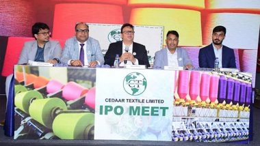 Business News | Cedaar Textile Secures ₹9.52 Crore from Anchor Investors Ahead of IPO