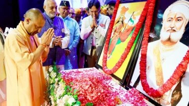 India News | UP: CM Yogi Adityanath Pays Tribute to Philanthropist, Bhamashah; Honors Top Tax-paying Traders