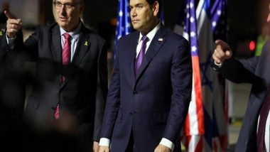 World News | US Secretary of State Marco Rubio Meets Israeli Hostage Families, Vows Full Support for Gaza Deal