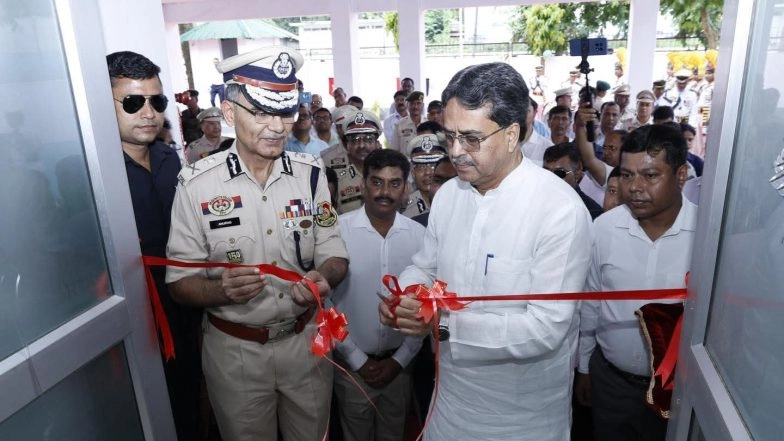 India News | Tripura CM Manik Saha Inaugurates Cyber Crime Police Station in Agartala