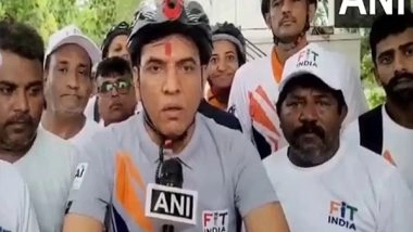 India News | Union Minister Mansukh Mandviya Participates in 'Sunday on Cycle' Program in Gujarat's Bhavnagar