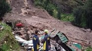 India News | Uttarakhand: Landslide Hits Labour Camp on Yamunotri Highway; 9 Workers Missing, 10 Rescued