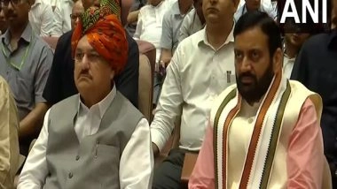 India News | JP Nadda, Dharmendra Pradhan, Samrat Chaudhary, Nayab Singh Saini Among Others Listen to PM Modi's 'Mann Ki Baat' Program