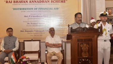 India News | Raj Bhavan Annadhan Scheme Launched in Goa by Kerala Governor Arlekar