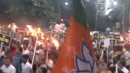 India News | BJP Stages Protest Across West Bengal over Kolkata Gangrape Case, Blames TMC for Decline of Law and Order