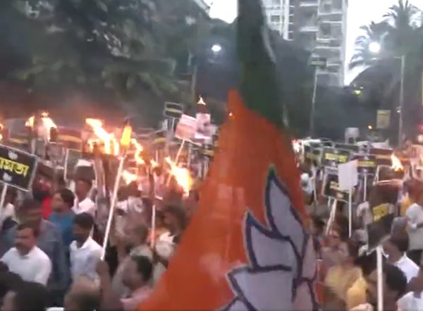 India News | BJP Stages Protest Across West Bengal over Kolkata Gangrape Case, Blames TMC for Decline of Law and Order