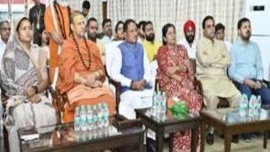 India News | Union Minister Savitri Thakur, Chhatisgarh CM Vishnu Deo Sai Listen to 123rd Episode of 'Mann Ki Baat' at CM Residence