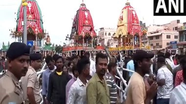 India News | Odisha: Devotees Throng Puri on Fourth Day of Annual Rath Yatra