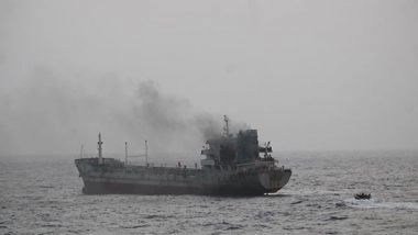 India News | Indian Navy's INS Tabar Rescues Panamanian Tanker MT Yi Cheng 6 in Gulf of Oman