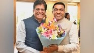 India News | Piyush Goyal Meets Goa CM Pramod Sawant , Discusses Ways of Boosting Organic Exports