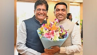 India News | Piyush Goyal Meets Goa CM Pramod Sawant , Discusses Ways of Boosting Organic Exports