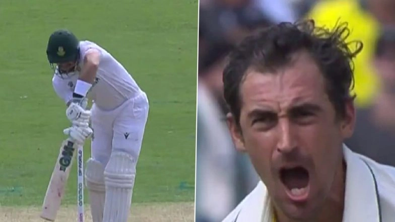 Aiden Markram Wicket Video: Watch Mitchell Starc Castle South Africa Opener With Sharp Inswinger During SA vs AUS ICC WTC 2025 Final