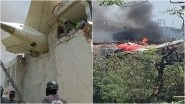 Ahmedabad Plane Crash New Photos Emerge: Air India Flight AI171 Crashes Into BJ Medical College Hostel, Horrific Visuals Surface