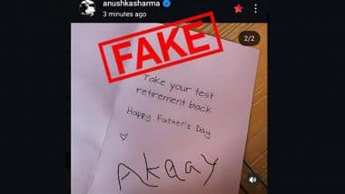 Fake Screenshot of Son Akaay's Note for Virat Kohli Goes Viral