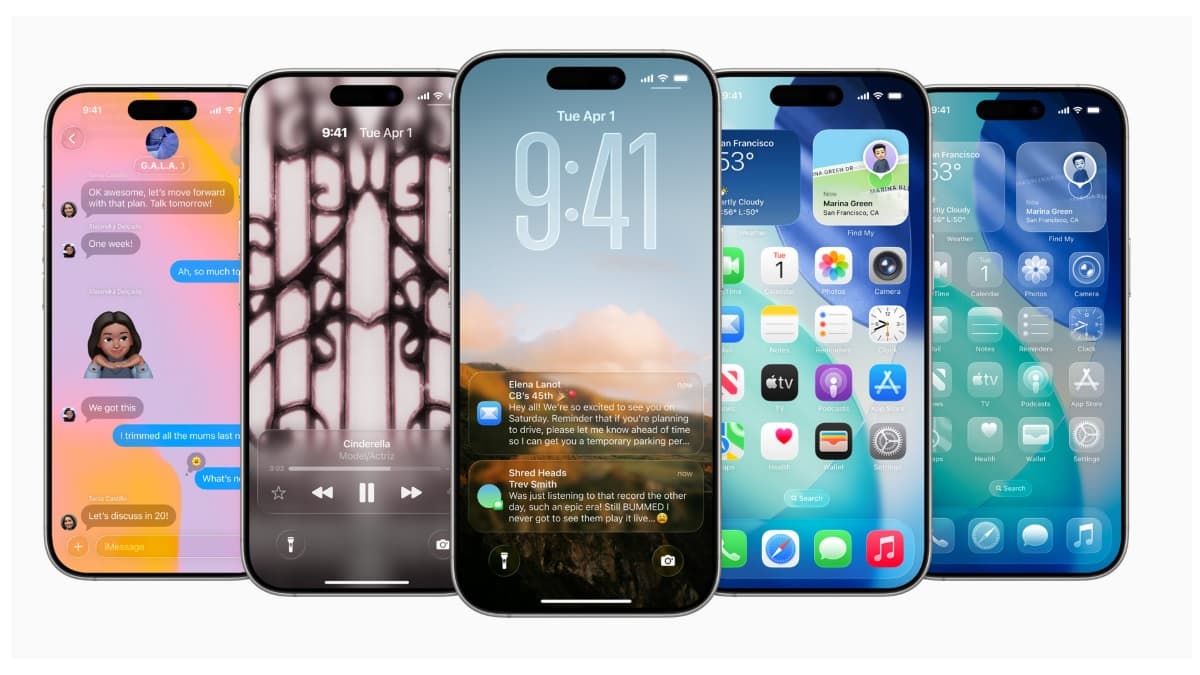 iOS 26 Released by Apple for iPhones With Liquid Glass Interface; Check More Details Here