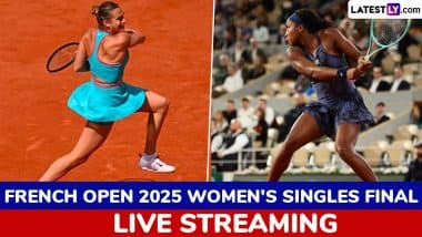 Aryna Sabalenka vs Coco Gauff, French Open 2025 Free Live Streaming Online: How To Watch Live TV Telecast of Women’s Singles Final Roland Garros Tennis Match?