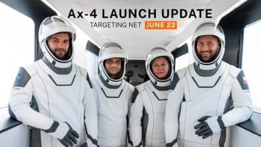 Axiom Mission 4 Launch Rescheduled: Axiom Space Confirms 4th Private Astronaut Mission to ISS Will Launch on June 22, 2025