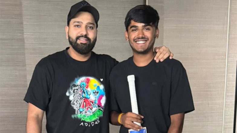 CSK Star Ayush Mhatre Meets Rohit Sharma, Hitman Gifts Youngster a Bat India U19 Tour of England