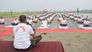 International Yoga Day 2025: BSF Troops Perform Yoga on Pontoon Bridge in Jammu and Kashmir's Kathua (See Pics)