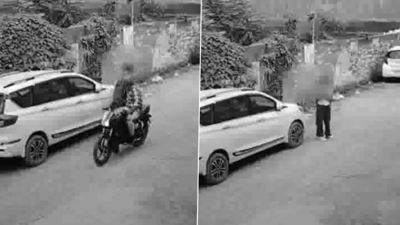 Bareilly: Man Inappropriately Touches Girl Student in Broad Daylight in UP's Izzatnagar, Arrested After Police Encounter (Watch Videos)