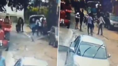 Bengaluru: 6 Drunk Men Grope and Drag Woman in Broad Daylight in Karnataka, Assault Locals Who Try To Help Victim; Disturbing Video Surfaces