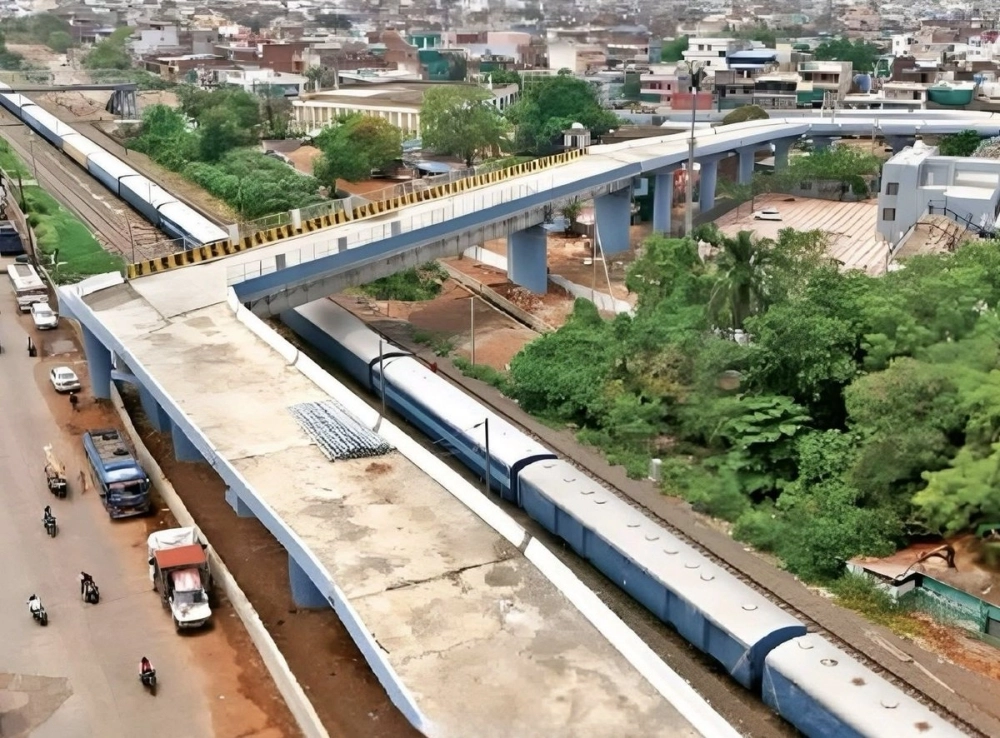 The bridge is a 648-metre-long, 8.5-metre-wide railway overbridge connecting the congested regions of Mahamai Ka Bagh, Pushpa Nagar, and the railway station area to New Bhopal.