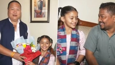 Assam’s Binita Chetry Becomes First Asian To Secure 3rd Spot in ‘Britain’s Got Talent,’ Receives Hero’s Welcome in India (Watch Video)