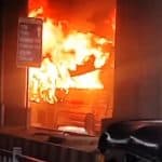 Mumbai Bus Fire: Private Bus Catches Blaze Under Devipada Metro Station in Borivali, Videos Show Vehicle Engulfed in Flames and Smoke Covering Station