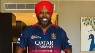 Chris Gayle Wears RCB Jersey and A Turban to Show Support to Two of His Former Teams Ahead of RCB vs PBKS IPL 2025 Final (Watch Video)
