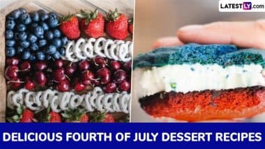 Fourth of July 2025 Dessert Recipes: From Star-Spangled Marshmallow Pops to American Flag Fruit Platters, Delicious Sweet Recipes To Prepare at Home on US Independence Day (Watch Videos)