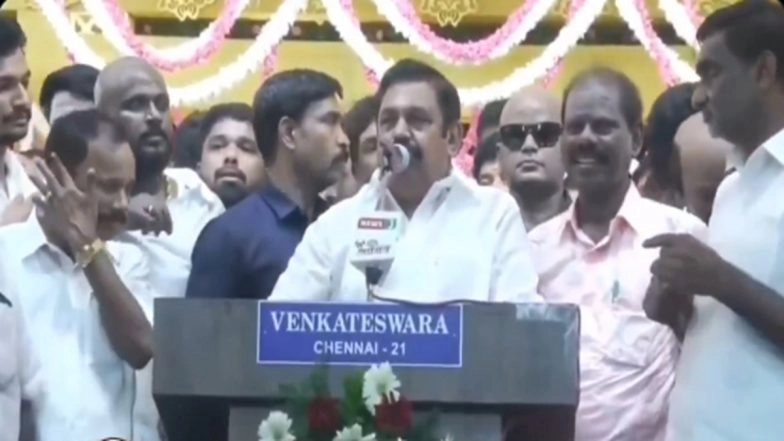 Edappadi K Palaniswami Amit Shah’s Views on Mother Tongue, Slams DMK