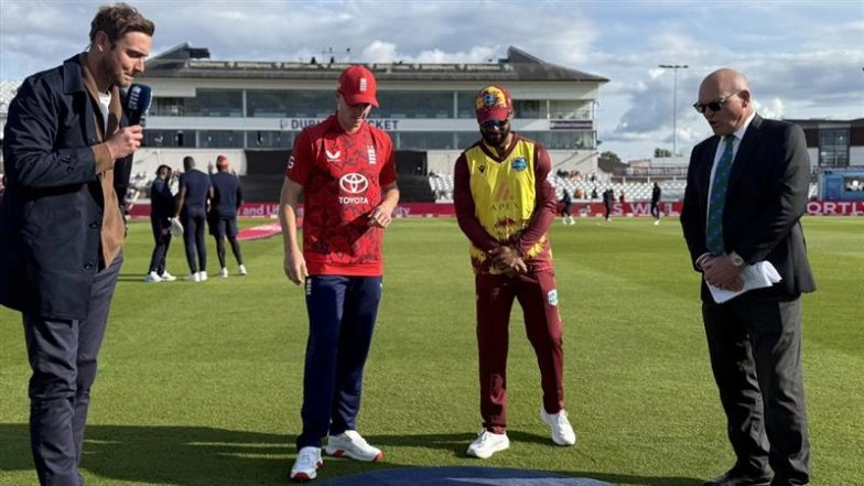 How To Watch ENG vs WI 2nd T20I 2025 Free Live Streaming Online? Get Telecast Details of England vs West Indies Cricket Match on TV
