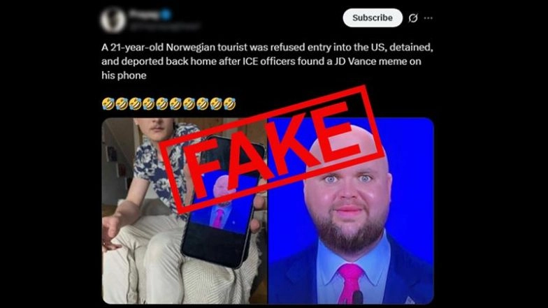 Did ICE Deport Mads Mikkelsen Over JD Vance Meme? Fact Check Reveals Why Norwegian Tourist Was Really Sent Back From US