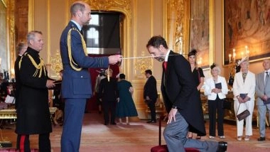 Ex-England Head Coach Gareth Southgate Honoured With Knighthood Award at Windsor Castle by Prince William
