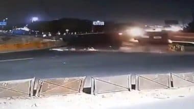 Greater Noida: 2 Dead After Ducati Bike Breaks Safety Railing and Falls Into 8-Feet Deep Pit Near Char Murti, Horrific Video Surfaces
